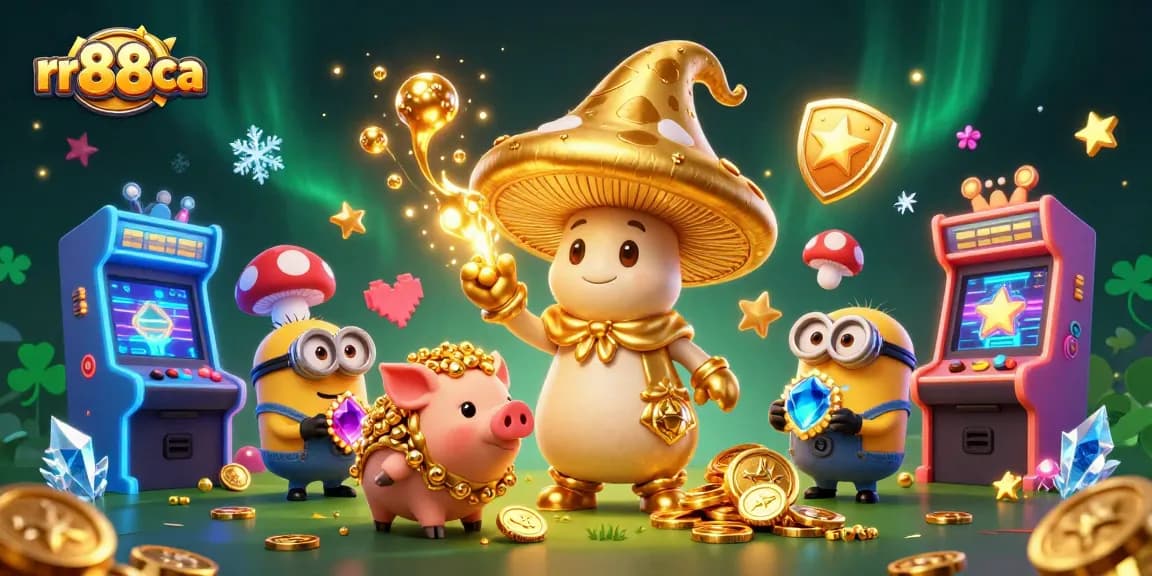 Experience thrilling gaming action with rr88ca's vibrant 3D illustration showcasing magical elements.