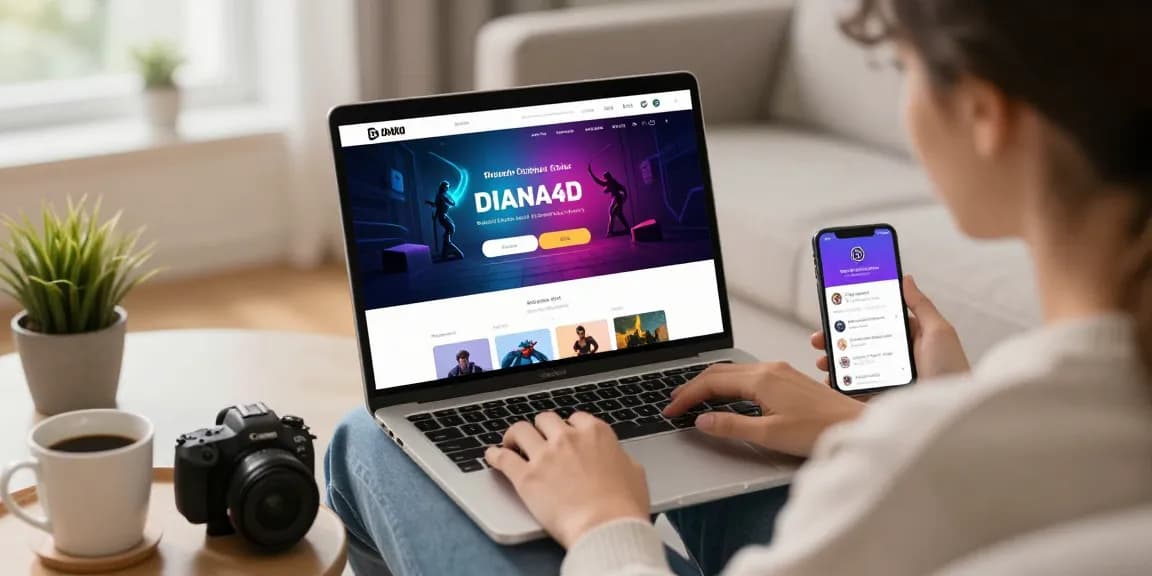 Proses diana4d login pengguna di platform game online modern.