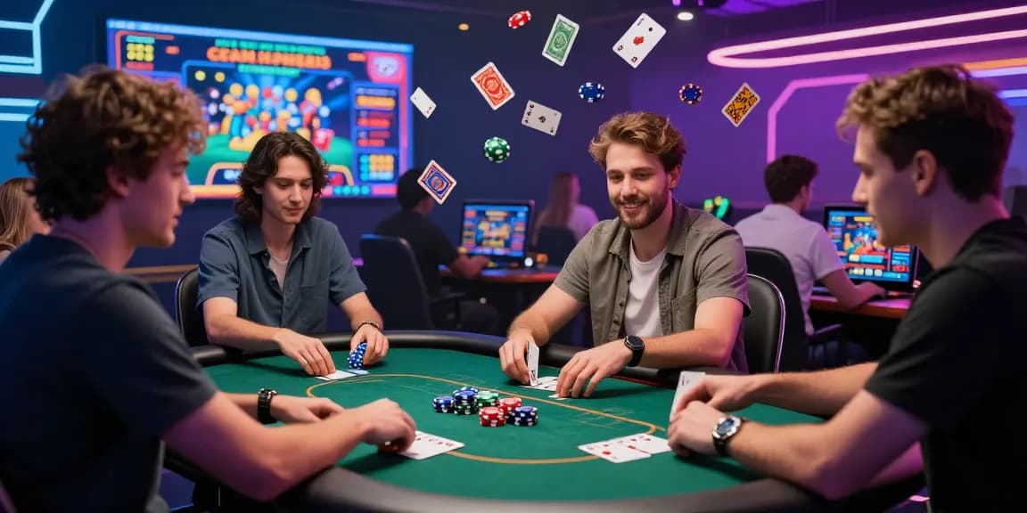 fun88thaimeth players engaging in vibrant online casino games, avatars and digital excitement