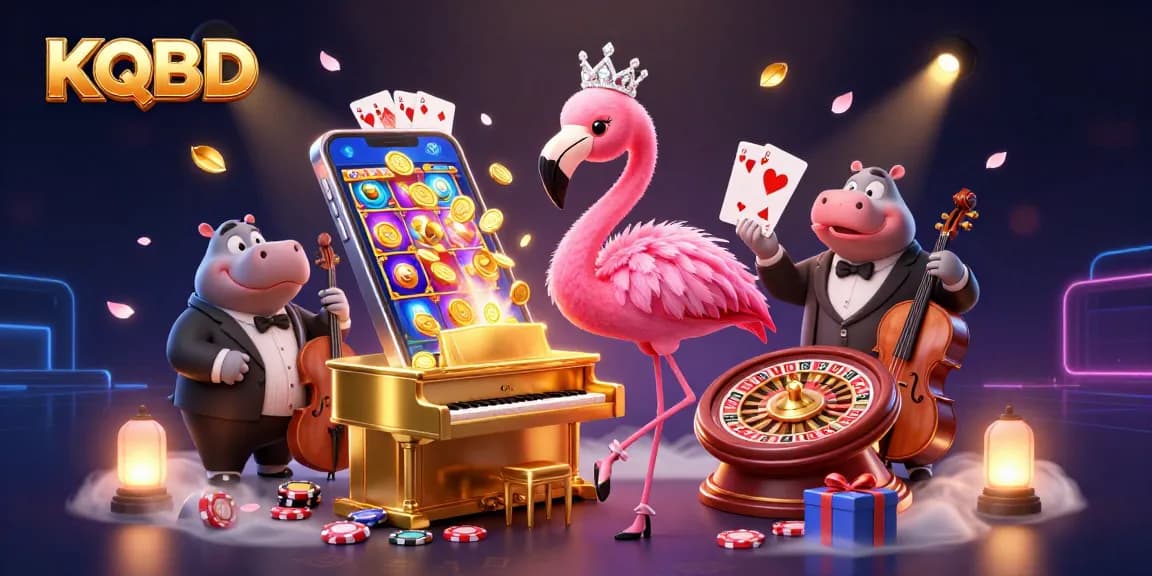 KQBD showcases a vibrant gambling scene with lively characters and engaging gaming elements.