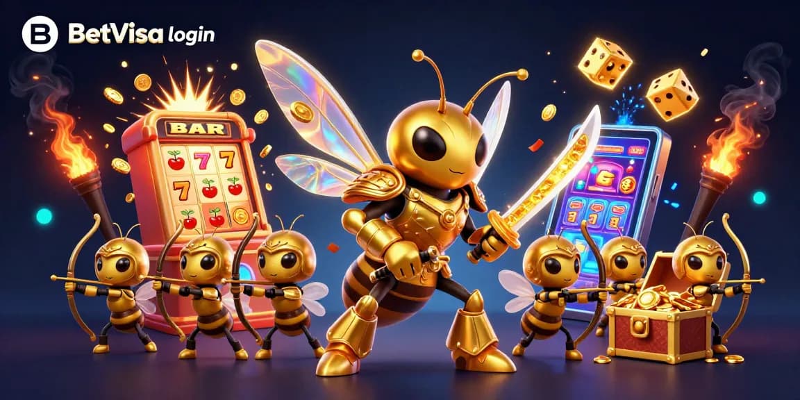 BetVisa login offers instant access to thrilling casino action through a captivating 3D illustration.