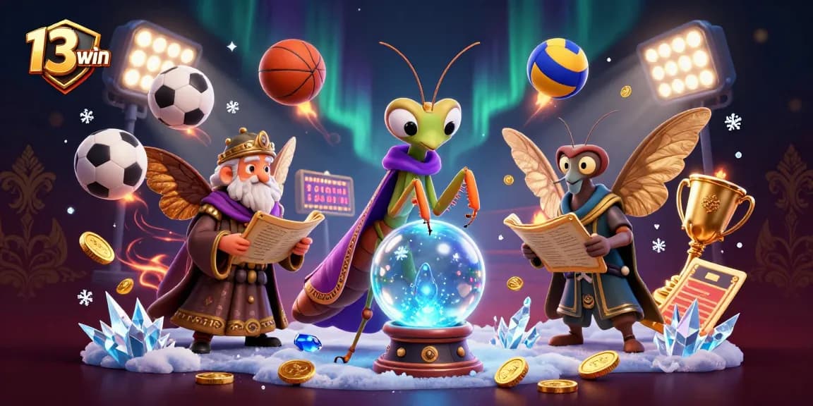 Engage in thrilling 13win sports betting action with dynamic elements and magical characters.