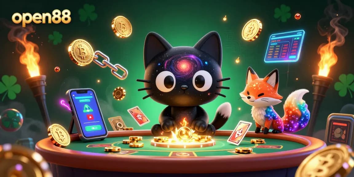 Experience thrilling gameplay at open88 while winning with glowing crypto tokens and unique game elements.