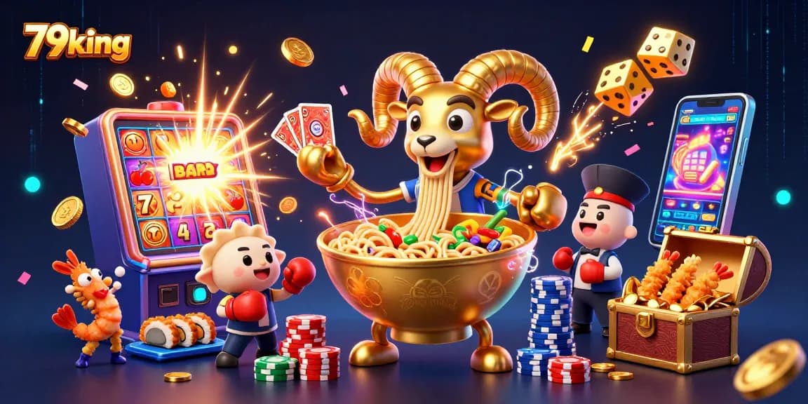 79king's dynamic casino scene featuring vibrant characters, action-packed elements, and a jackpot atmosphere.