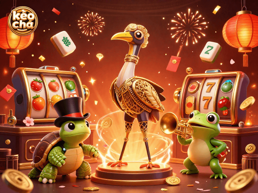 Experience thrilling kèo nhà cái action with vibrant 3D casino characters and lucky game elements.