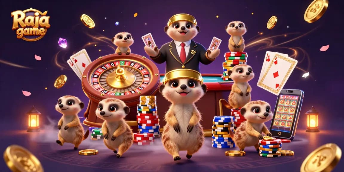 Immerse in the excitement of Raja game with a vibrant meerkat-led casino adventure featuring dynamic gameplay.