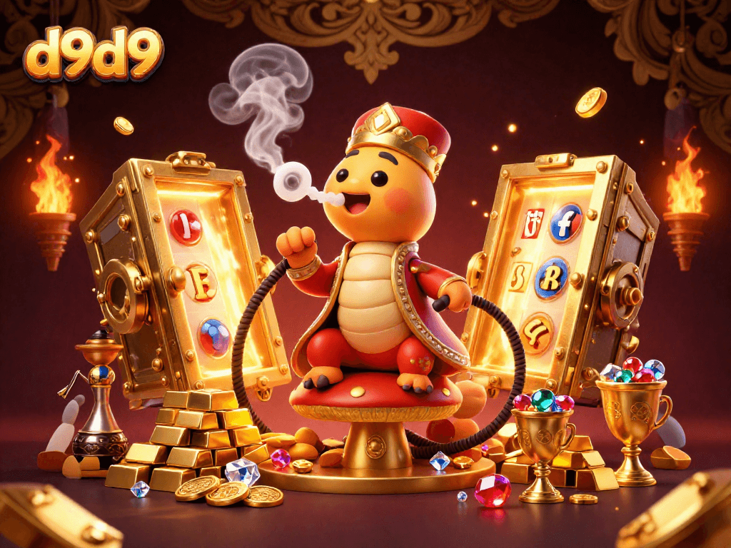 Maglaro ng mga slot game sa d9d9 gamit ang simbolo ng poker sa isang makulay na 3D na eksena.