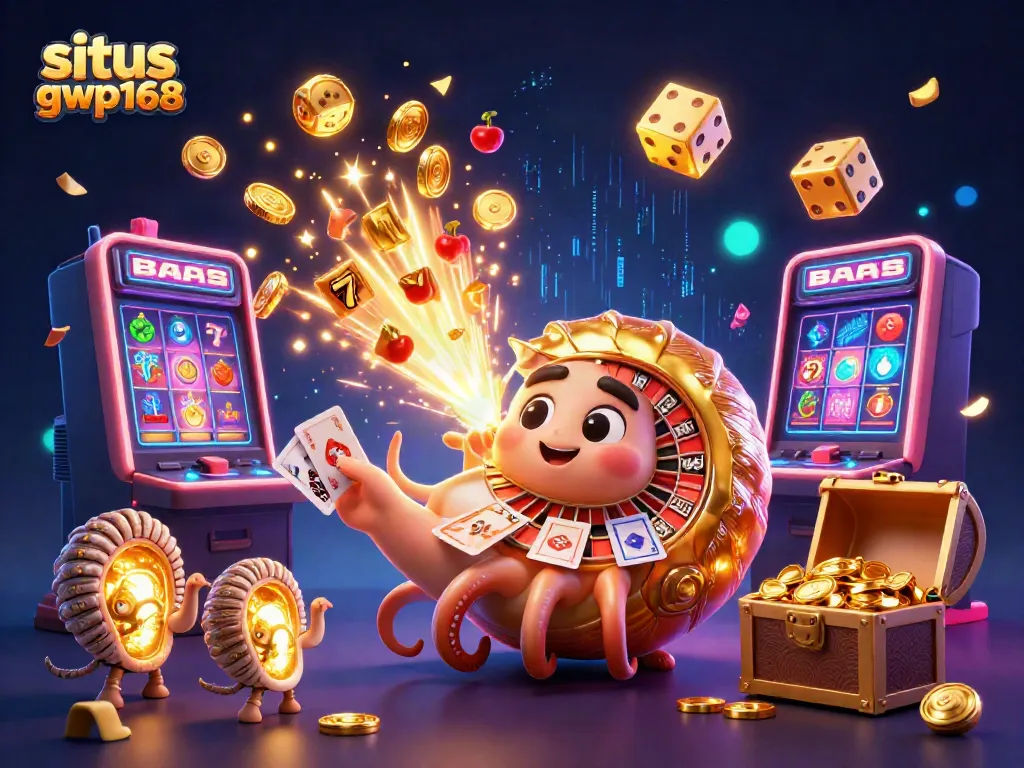 Menangkan jackpot di situs gwp168 dengan mesin slot 3D dan simbol keberuntungan yang menyebar.