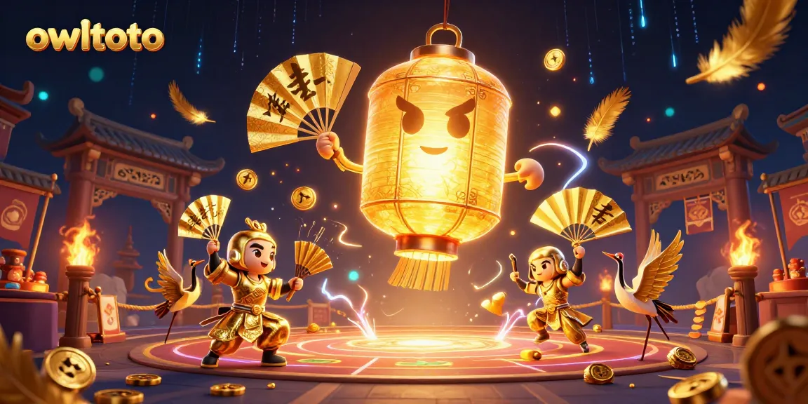 Experience thrilling wins with owltoto's vibrant online casino illustration showcasing rich gambling elements.