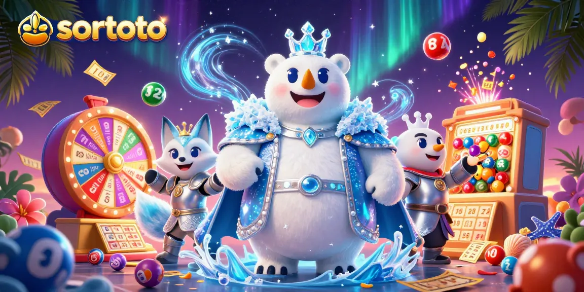 Experience thrilling game action with Sortoto's vibrant casino world and dynamic lottery elements.