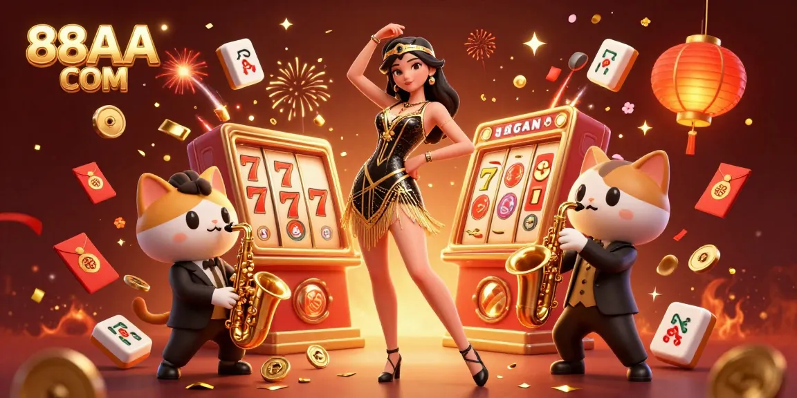 Experience thrilling gameplay with 88AA COM in this vibrant casino-themed illustration featuring rich visuals and dynamic elements.