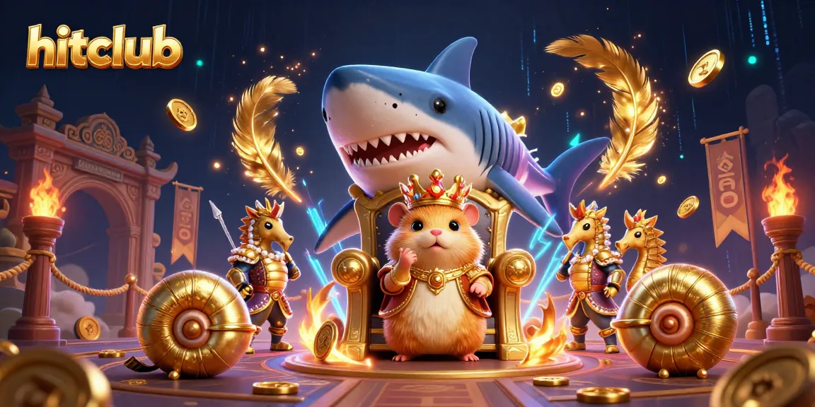 Experience the excitement of hitclub as the hamster king rules the dynamic gambling kingdom.