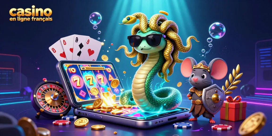 Play exciting games at casino en ligne francais with this vibrant 3D illustration featuring unique characters!