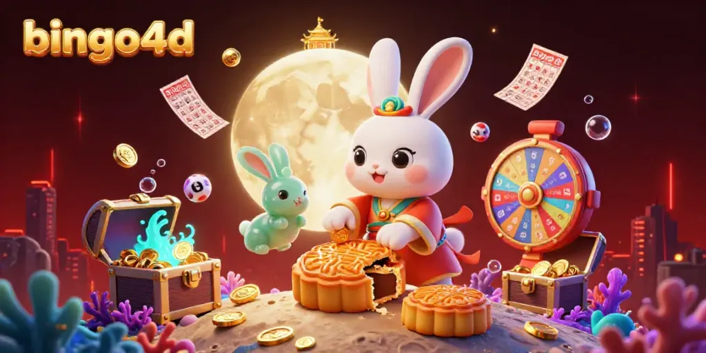 Temukan pengalaman bermain bingo4d yang mengasyikkan dengan ilustrasi 3D penyajian bola dan kartu bingo yang mencolok.
