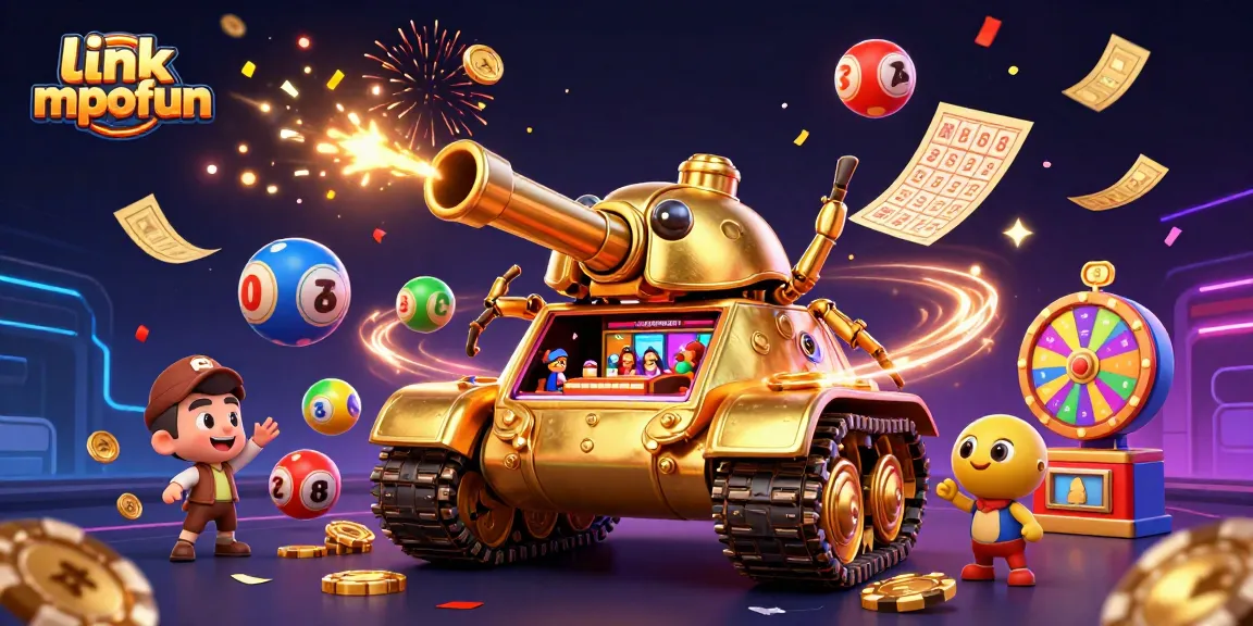 Engage in thrilling game experiences with link mpofun, featuring a bustling casino tank and lively gambling elements.