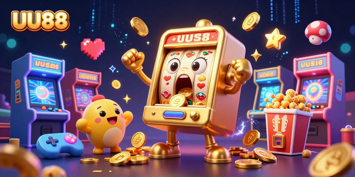 Experience the thrill of UU88 with animated slot machines celebrating a jackpot victory