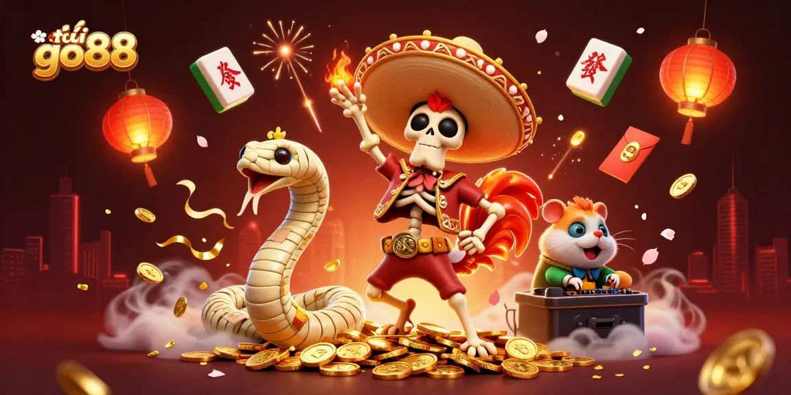 Experience the excitement with tải go88 through this vibrant 3D casino-themed illustration featuring dynamic gaming elements.
