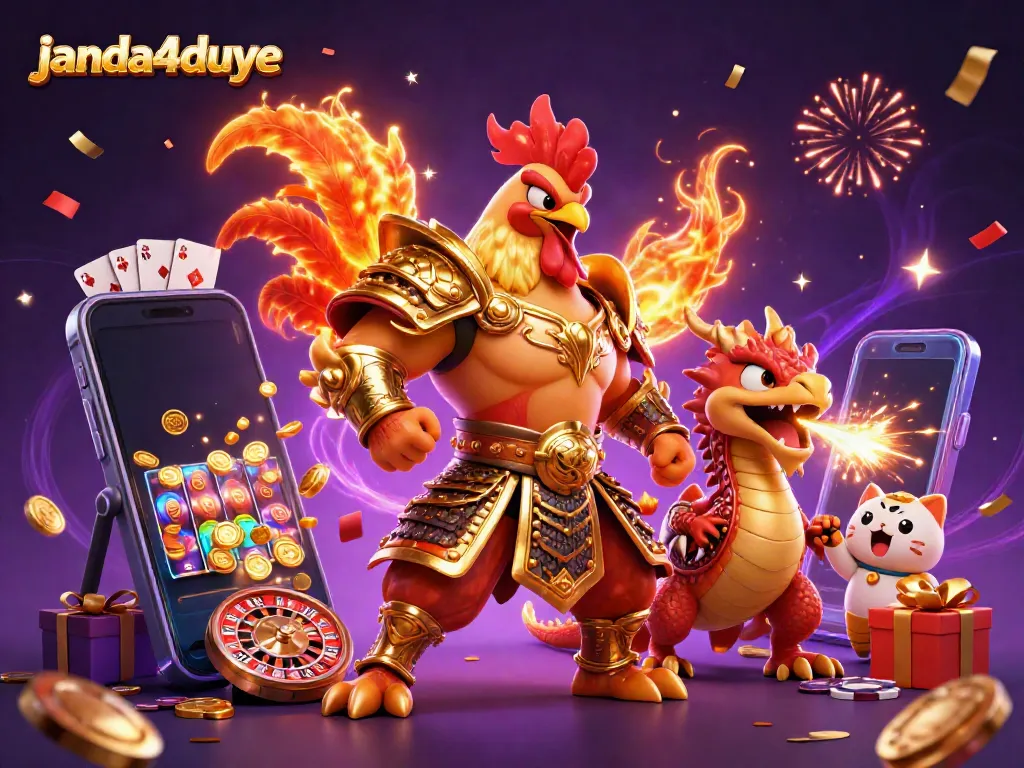 Mainkan game luar biasa di janda4duye dengan gambar ilustrasi 3D petarung dan raja naga!