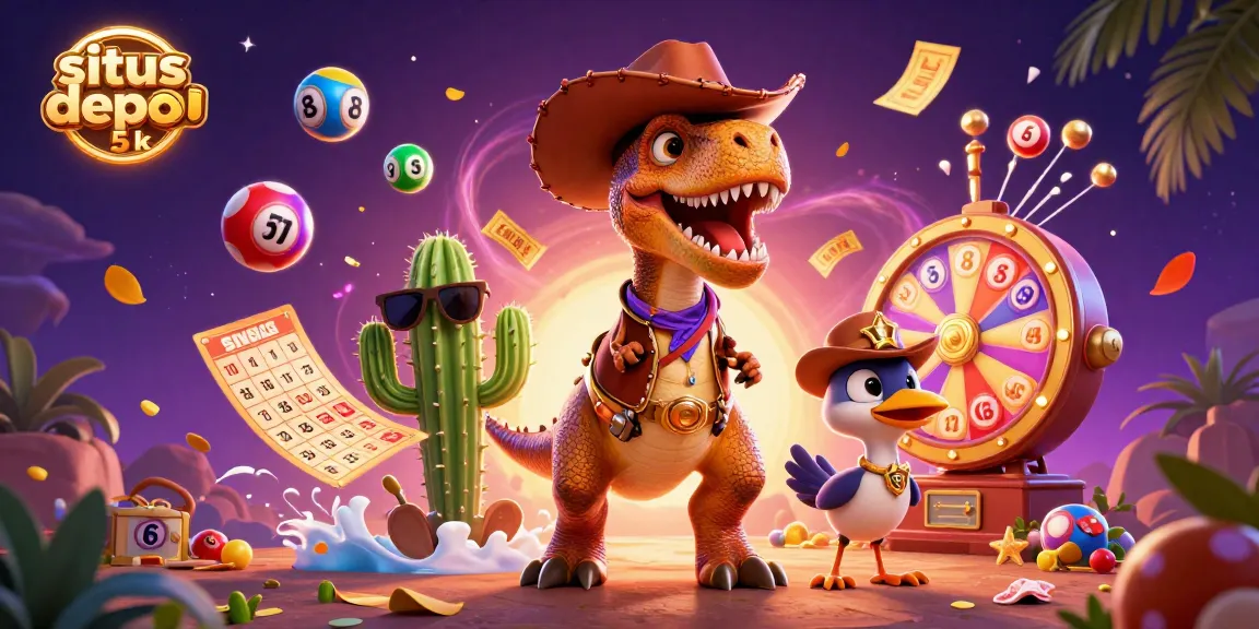 Win big at situs depo 5k with vibrant 3D casino-themed characters and dynamic gaming elements.