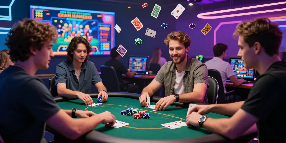 fun88thaimeth players engaging in vibrant online casino games, avatars and digital excitement