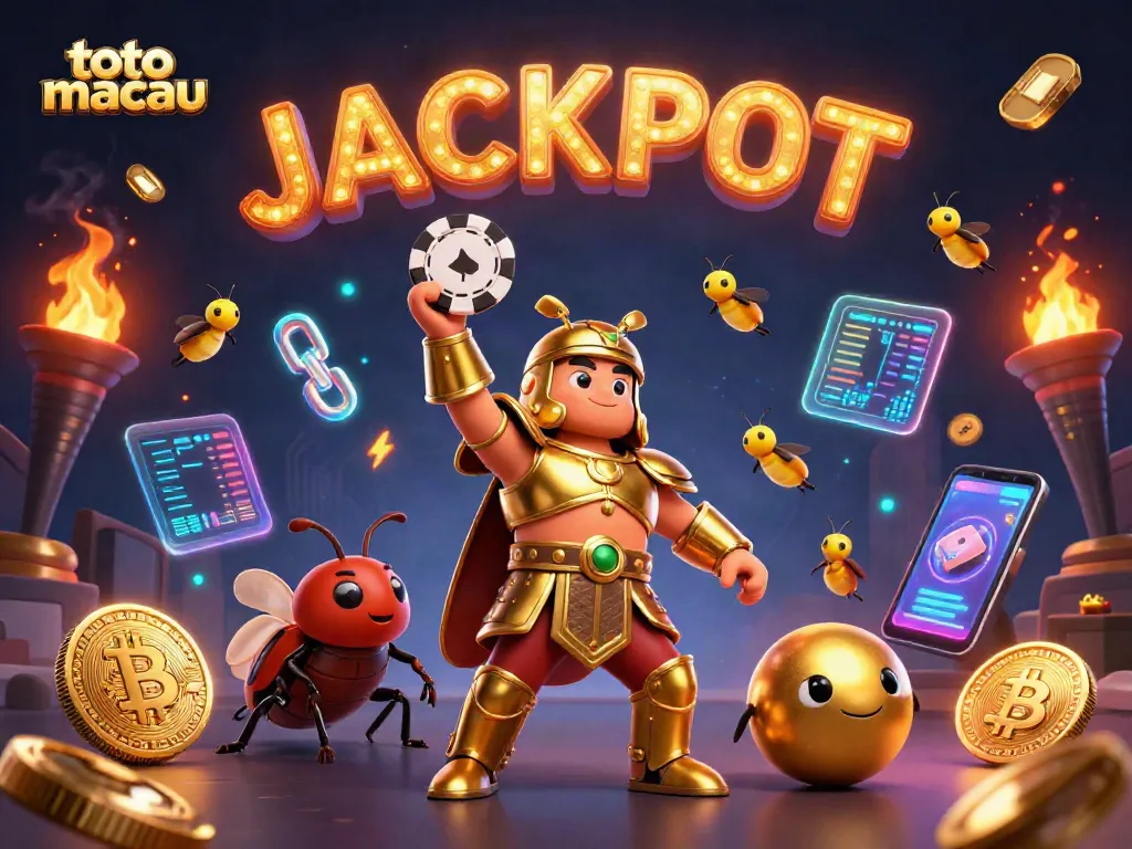Rasakan keseruan toto macau dengan ilustrasi 3D yang menampilkan karakter hebat dan elemen kasino menarik.