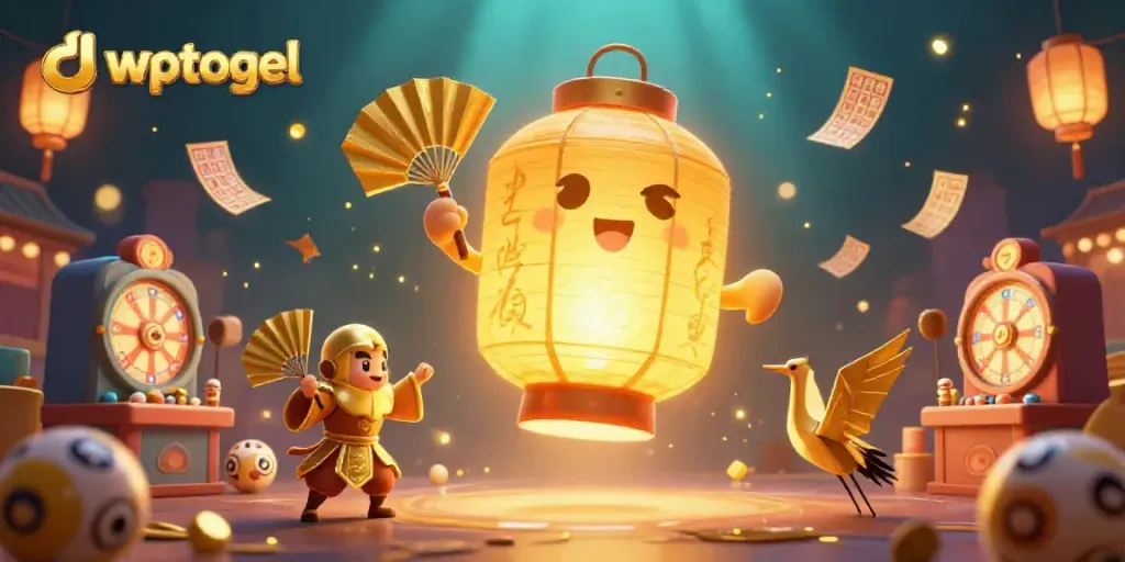 dwptogel menyajikan suasana festival dengan ikon lotere dan kartu bingo yang kaya warna.