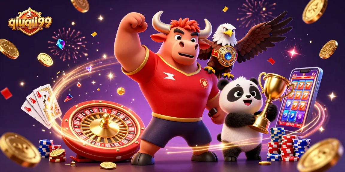 Engage in thrilling gameplay with qiuqiu99, featuring a vibrant casino scene full of winning potential.