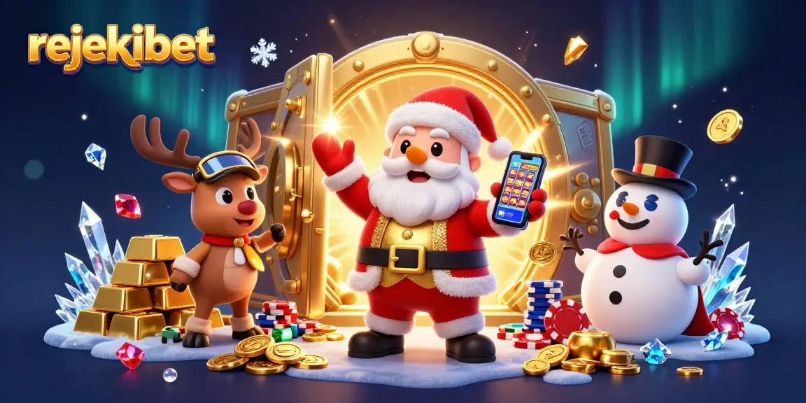 Experience excitement at rejekibet with Santa and friends celebrating big wins!
