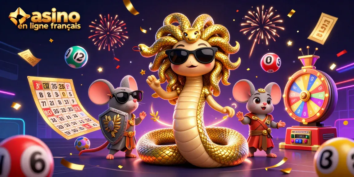 Participez à un jeu en ligne passionnant avec une atmosphère vibrante de casino en ligne français illustrée dans cette scène 3D.
