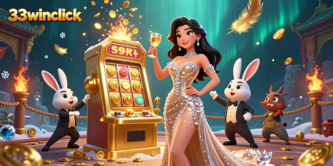 Engage in thrilling gaming experiences with 33winclick's lavish jackpot scenes and vibrant casino atmosphere.
