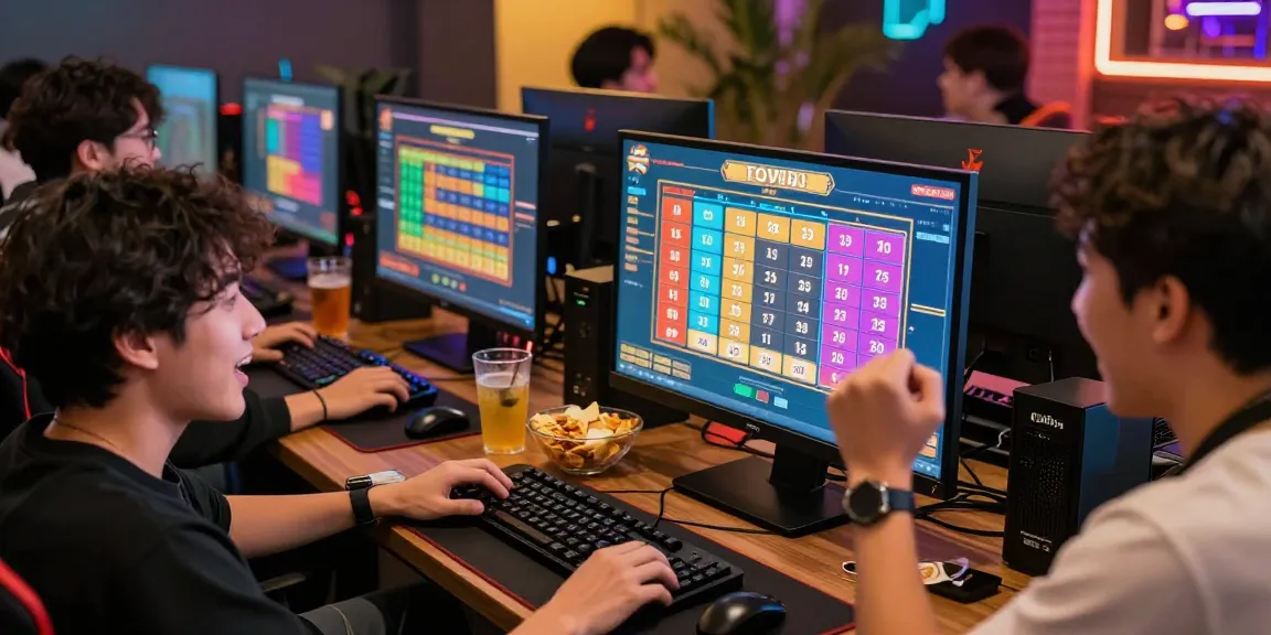 Exciting Togel gaming experience showcasing friends celebrating potential wins on Pasaran Togel Terlengkap.