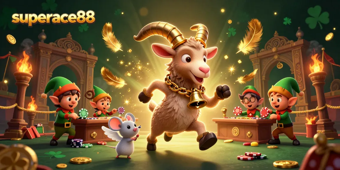 Experience thrilling fun at superace88 with an exciting 3D casino illustration showcasing cartoon characters in action.