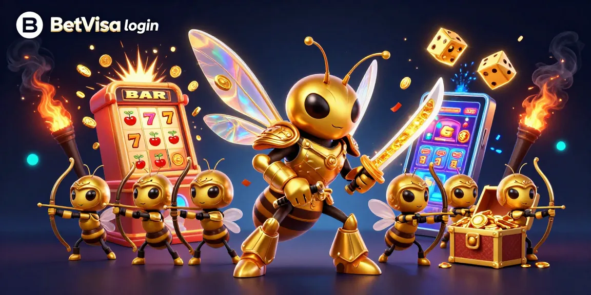 BetVisa login offers instant access to thrilling casino action through a captivating 3D illustration.