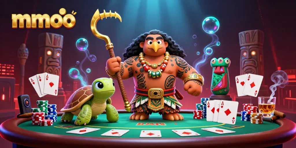 Experience the thrill of mmoo gaming with vibrant casino elements and enchanting characters.