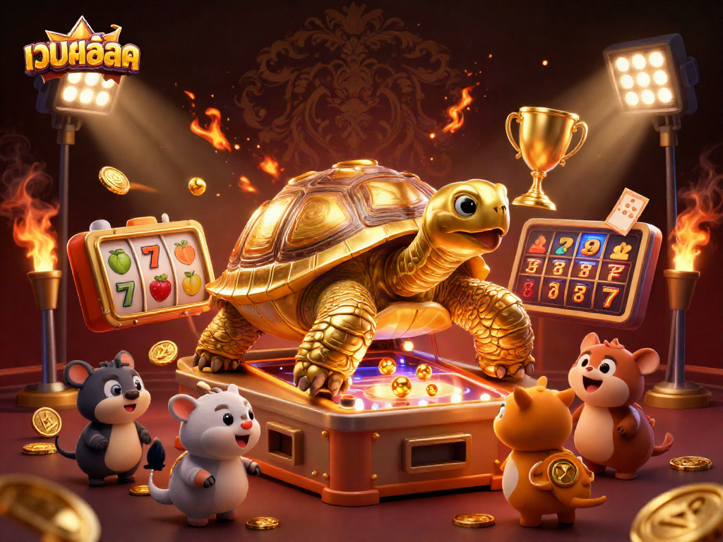 Engage with เว็บสล็อต while witnessing golden tortoise pinball and dynamic casino action.