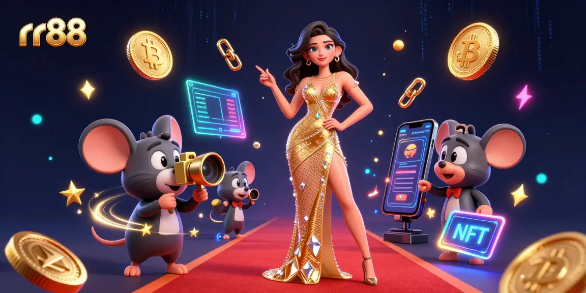 Experience thrilling gaming action at rr88 with vibrant 3D characters and crypto elements.