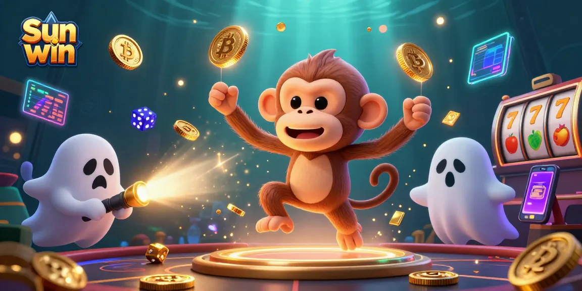 Engage in the excitement of the Sun win casino with a playful ghost-hunter puppy and a juggling poltergeist monkey.