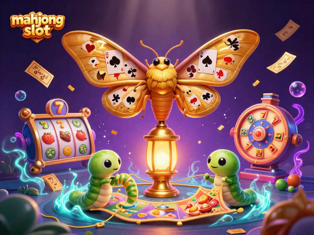 Experience the excitement of mahjong slot with vibrant casino scenes, lucky symbols, and dynamic action.