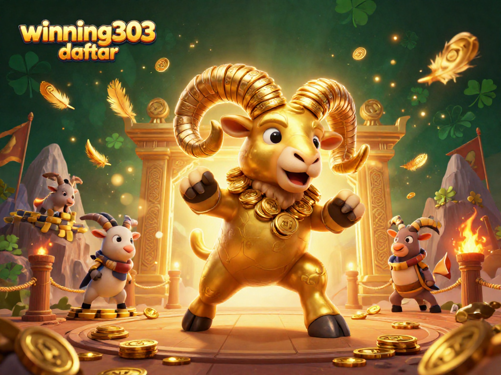 Engage with winning303 daftar as the golden ram triumphs in a vibrant casino battle arena.