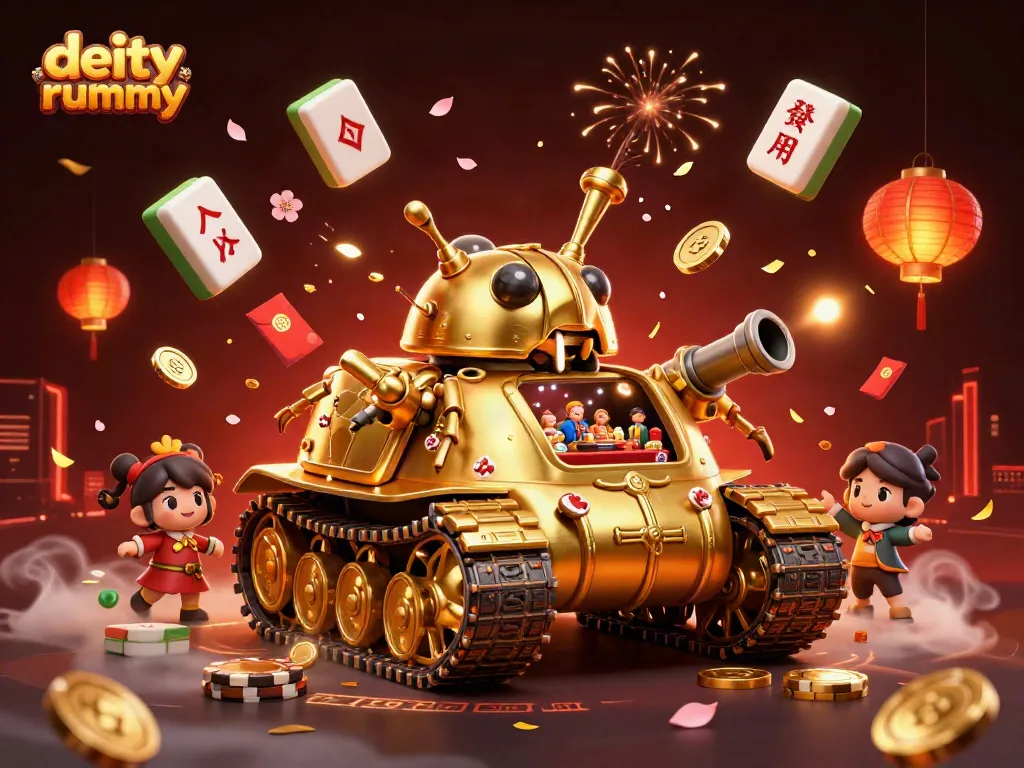 Mainkan rummy deity dalam ilustrasi kasino yang meriah dengan elemen kasino yang kaya dan memikat.