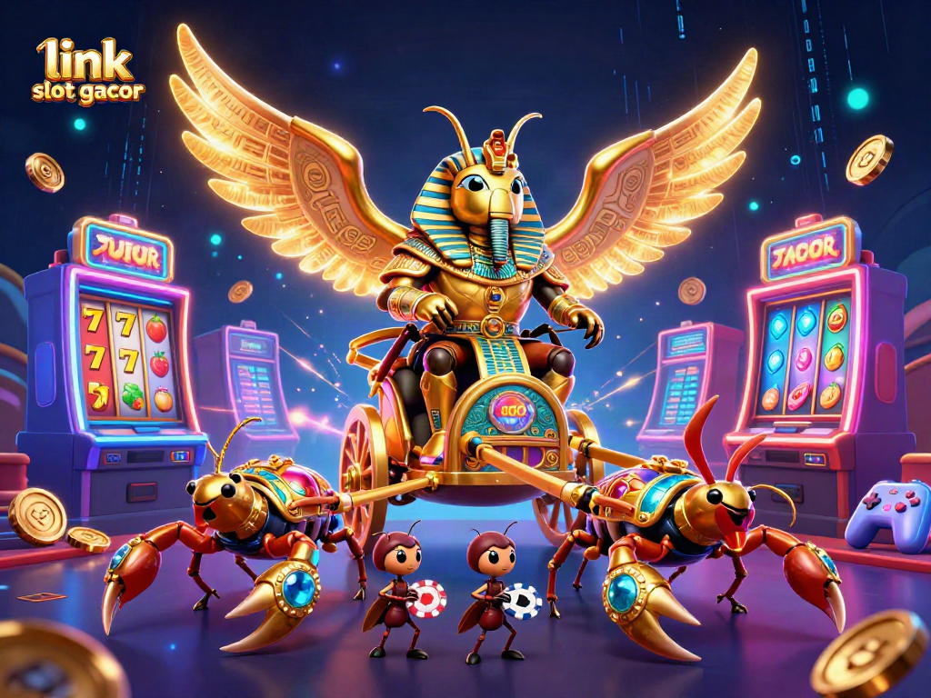 Experience excitement with link slot gacor as rich casino imagery showcases vibrant slot reels and dynamic gameplay.