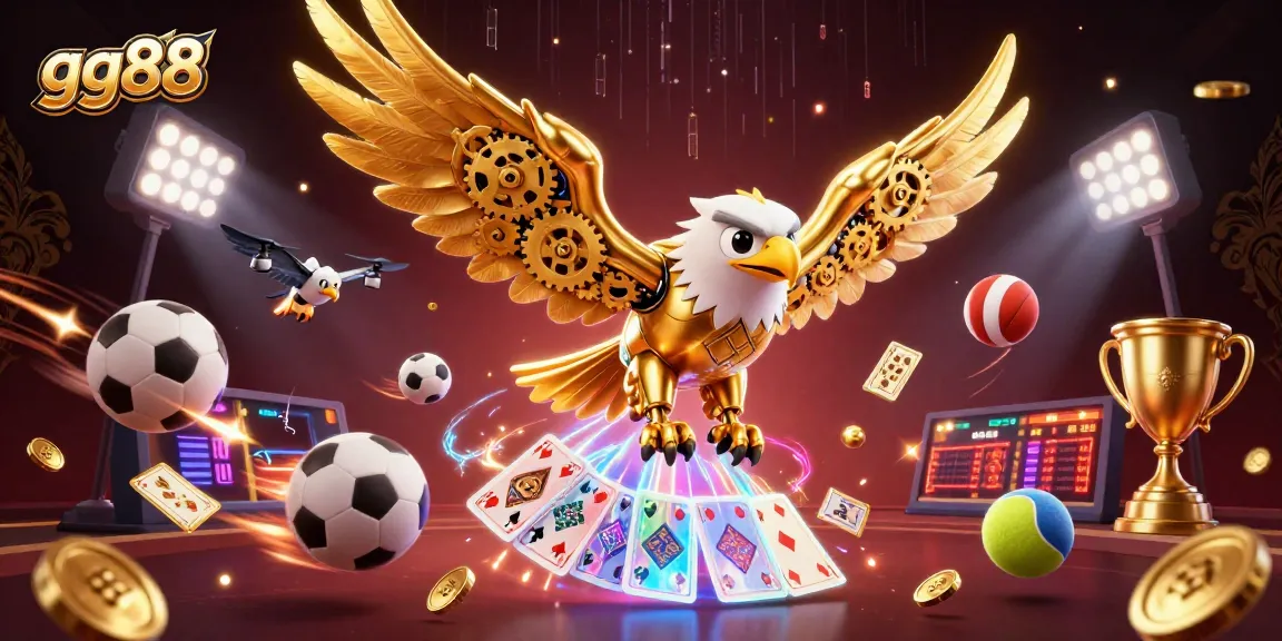 Experience thrilling betting adventures at gg88 with a vibrant 3D casino scene filled with exciting game elements.