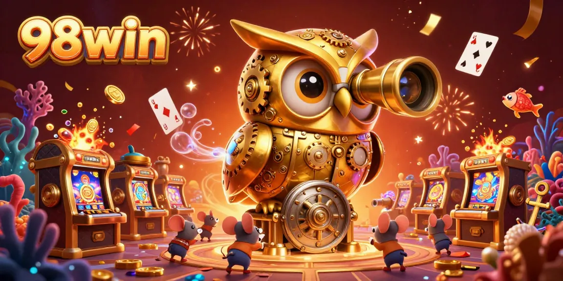 Experience thrilling gaming with 98win at this vibrant casino scene filled with excitement.