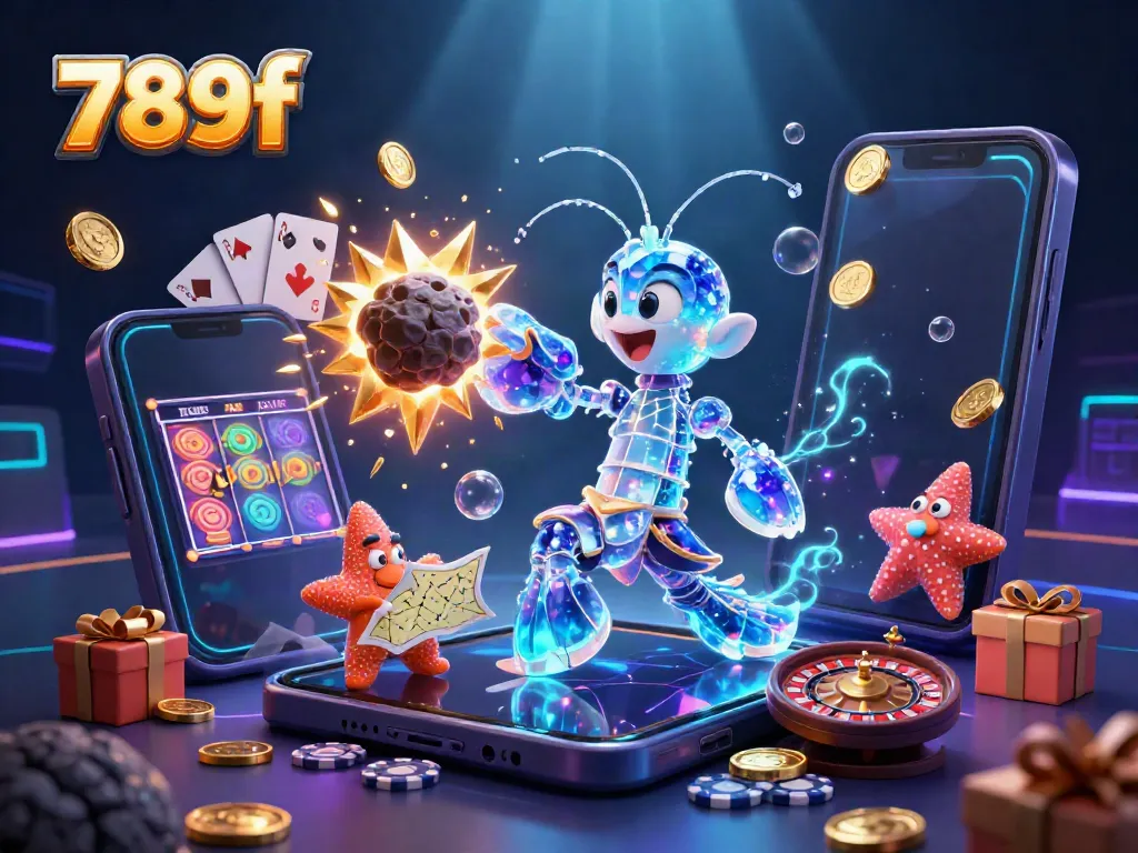 Engage in thrilling gameplay with 789f as a galactic samurai battles asteroids amidst vibrant casino elements.
