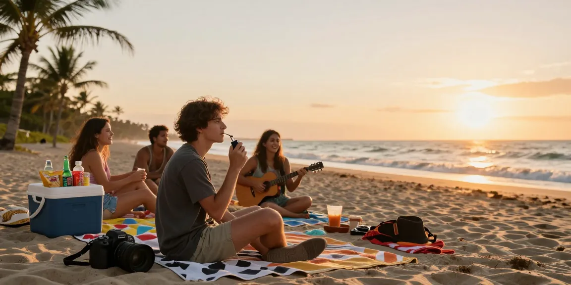 Is vaping legal in Cyprus? Enjoying natural vape in a beach setting with friends and organic snacks.