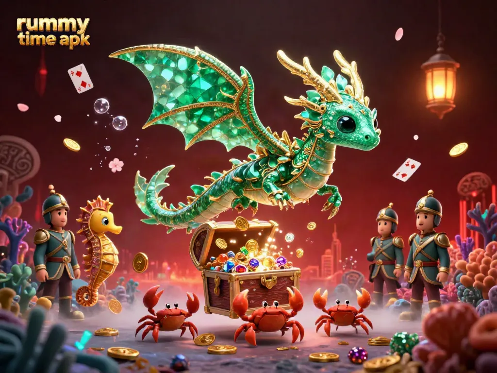 Engage with rummy time apk while diving into a dynamic underwater world of colorful gameplay elements.