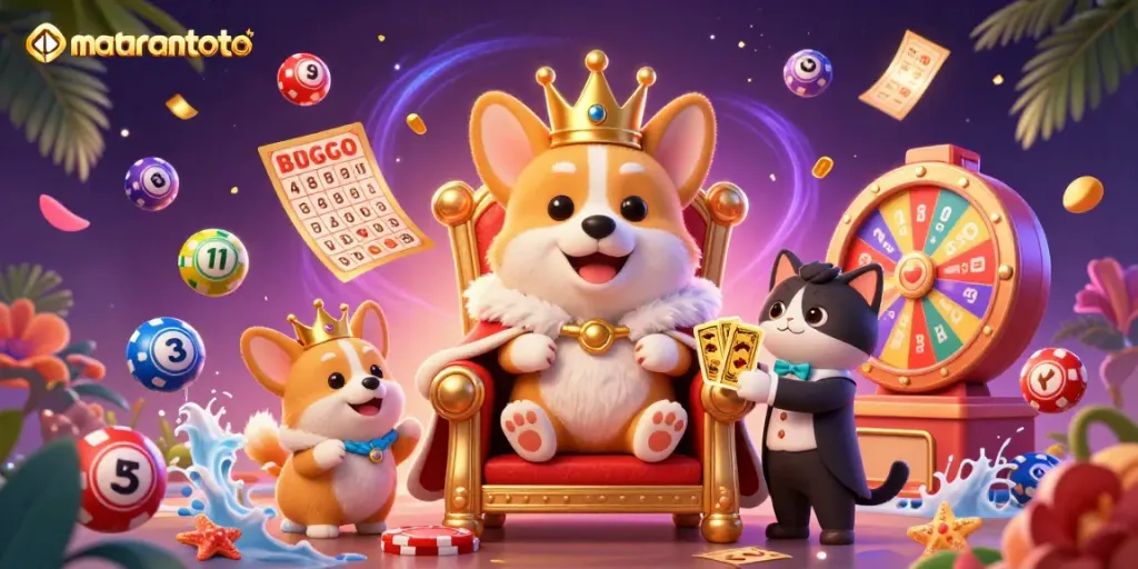 Experience the thrilling world of mataramtoto with colorful lottery themes, premium gaming elements, and vibrant characters!