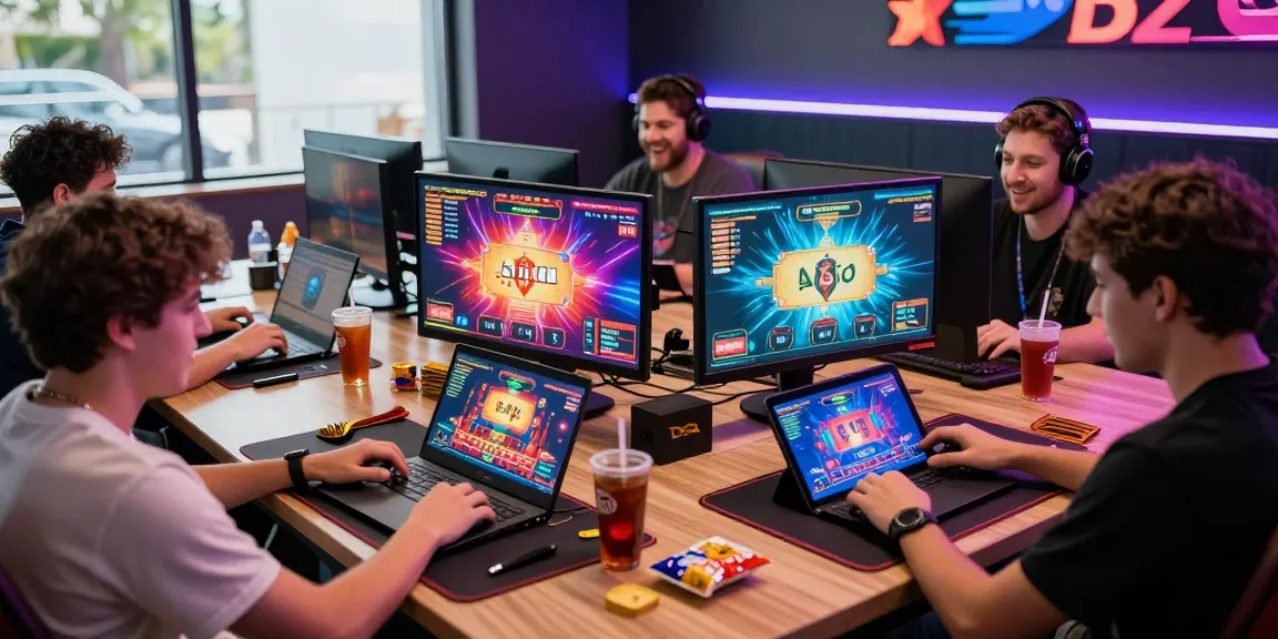 Players enjoying diverse games at B52 online gaming platform, showcasing vibrant digital gaming atmosphere.