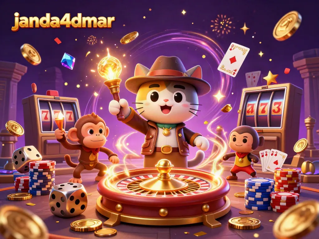 JANDA4D memikat pemain dengan artefak kasino emas dan dinamis permainan judi.