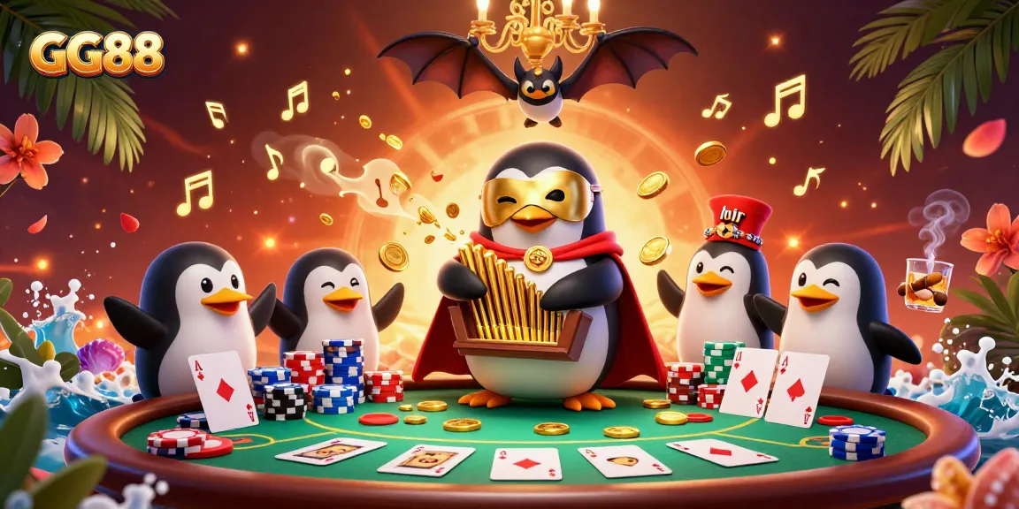 Engage with the immersive GG88 gaming experience featuring interactive casino elements and vibrant characters.